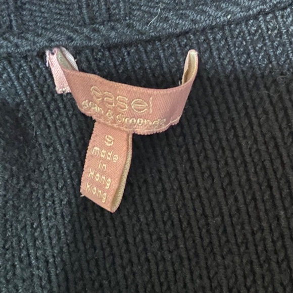 Easel cotton blend retro cropped style cardigan - Picture 16 of 16